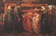 Dante Gabriel Rossetti Dante's Dream at the Time of the Death of Beatrice oil painting reproduction